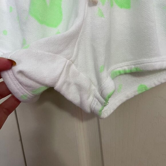 Sundry Women's NWOT Green Dolphin Tie Dye Terry Drawstring Pockets Shorts Large - Picture 7 of 8